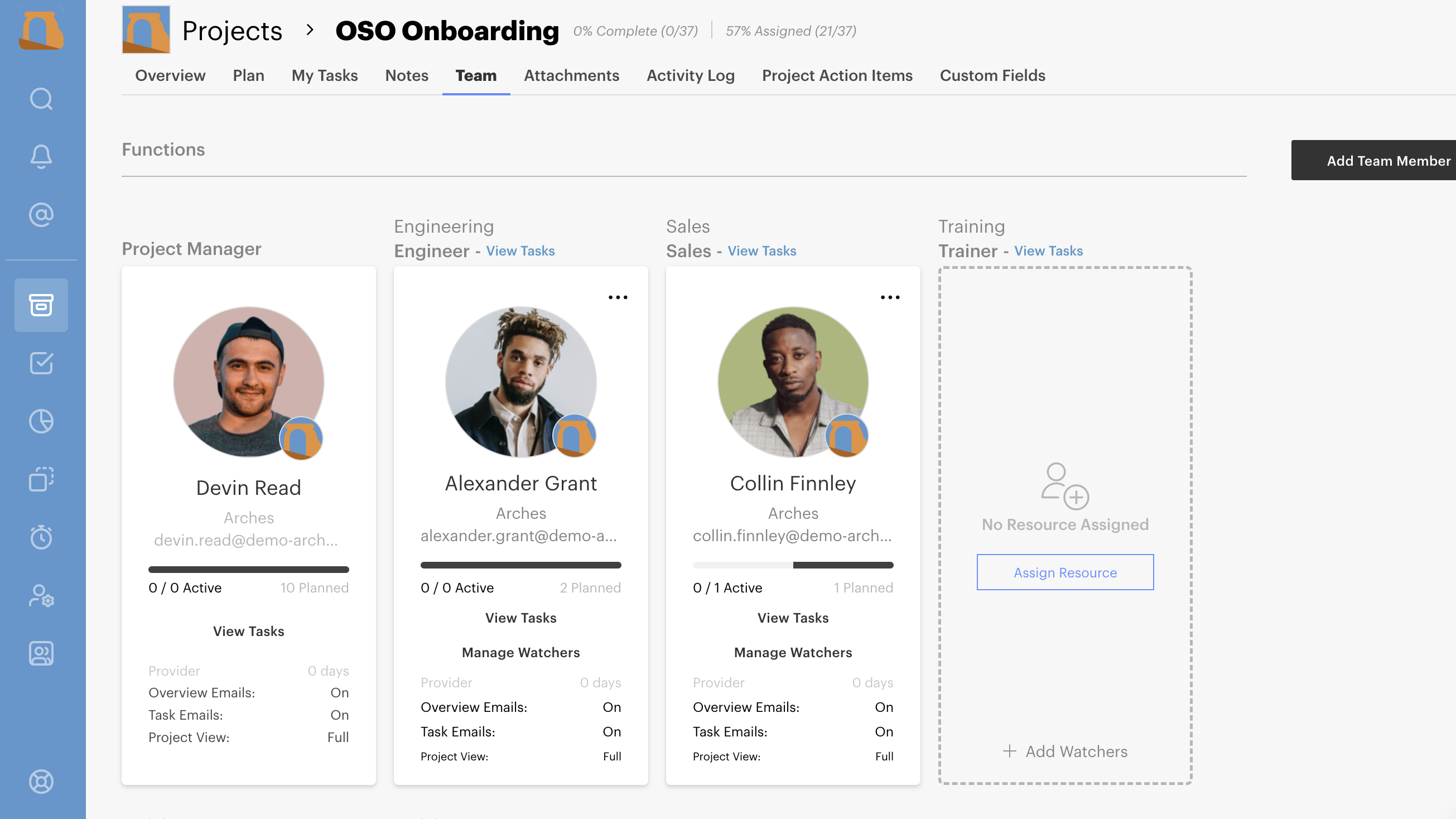 Manage internal team resources with ease